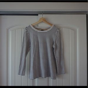 Old Navy Long Sleeve Striped Cotton Top
